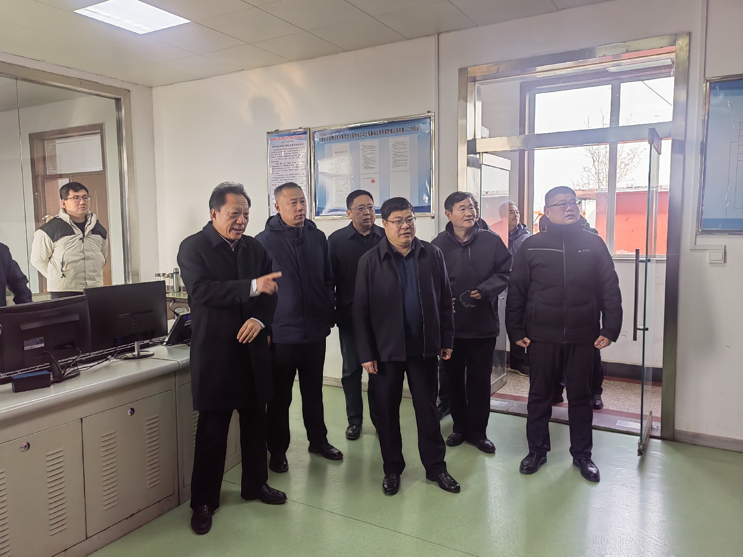 刘忠波带队到级索煤矿督导煤矿安全生产工作